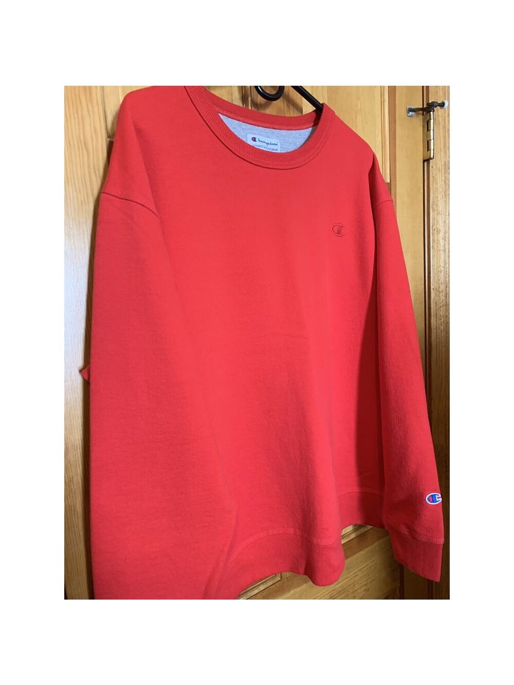 Authentic Champion Vintage Red Crewneck Sweater Sweatshirt Size Xtra Large